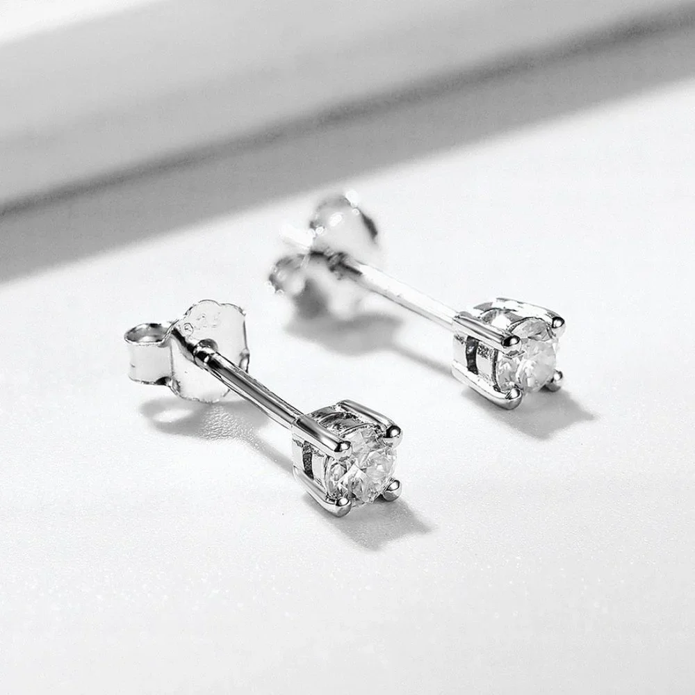 0.30ct. t.w. Diamond Brilliant Cut Stud Earrings - Picture 3 of 15